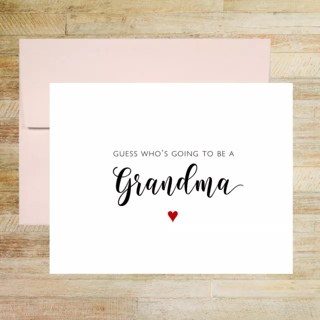You're Going to Be a Grandma Baby Announcement, PRINTED A2 Folded Card