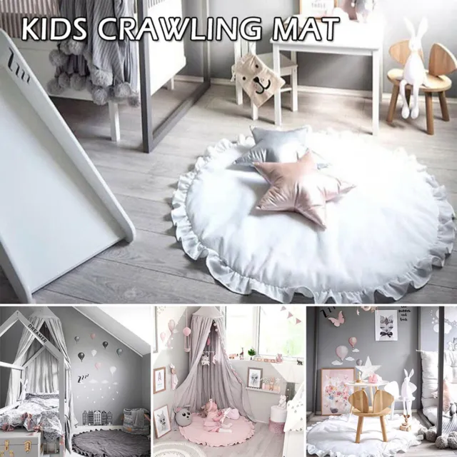 Newborn Baby Padded Play Mats Soft Cotton Crawling Floor Carpet for Kids Decor
