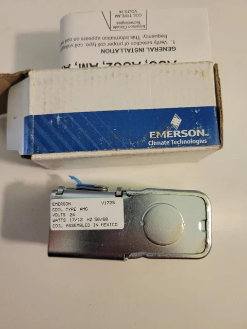 Emerson Solenoid Coil AMG 24/50-60 PCN 057341 NEW UNUSED Complete in Box