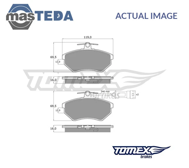 Tx 10-631 Brake Pads Set Braking Pad Front Tomex Brakes New Oe Replacement