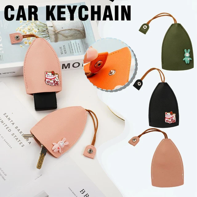 Cute Creative Pull-Out Key Sleeve Cartoon Leather Large-Capacity-Not X5L9