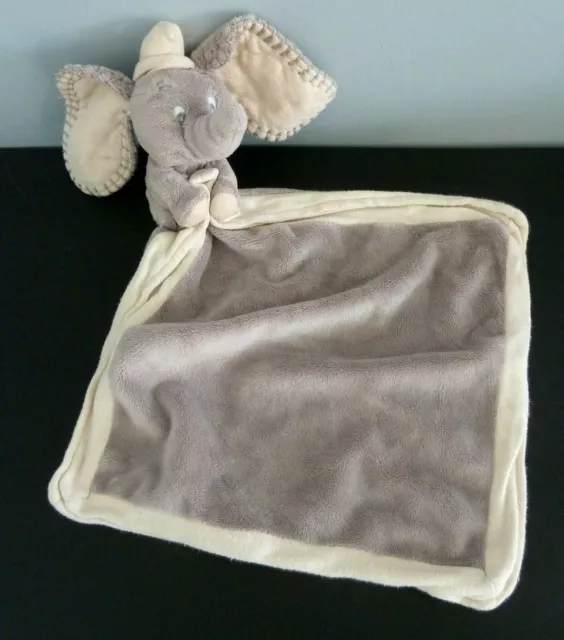 *. Doudou Plat Disney Nicotoy Simba Dumbo L'elephant Mouchoir Gris Ecru - Ttbe