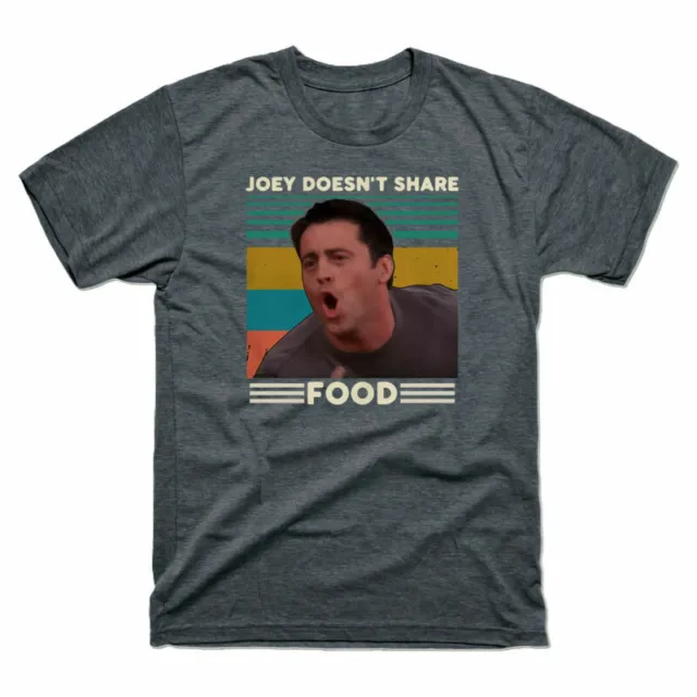 Doesn't Classic Friends Cotton Food Vintage  Tee Share Joey Men's
