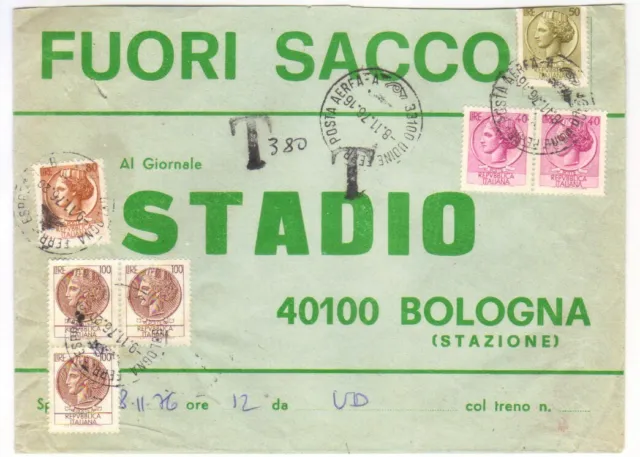 Busta "Fuori Sacco" - Tassata - 1976 (Leggere Descrizione).