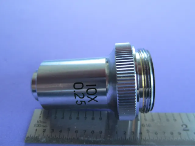 Microscope Objective Olympus Japon Optiques X10 #13-113 2