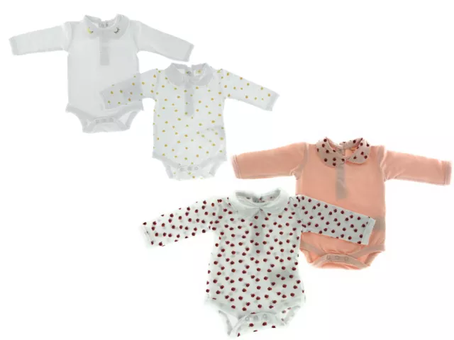 4er Set Baby Body Bio Baumwolle Pyjama Strampler Kleinkind 0 - 24 Monate Golden