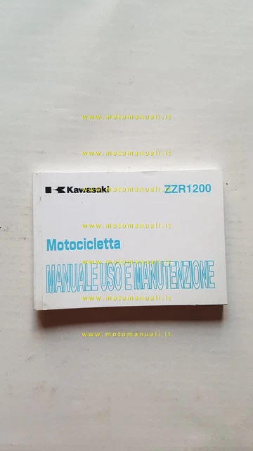 Kawasaki ZZR 1200 2002 manuale uso manutenzione libretto originale ITALIANO