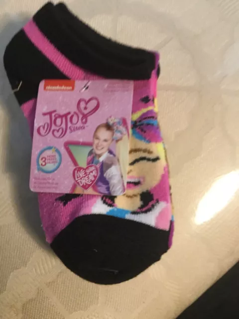 JoJo   Girls Socks  3 Pairs  7 - 10