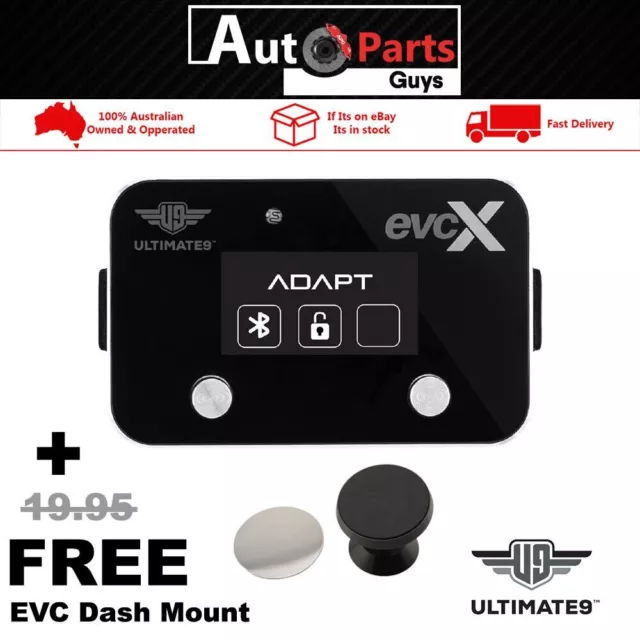evcX Throttle Controller & Mount fits Jeep Wrangler 2018 - On (JL)