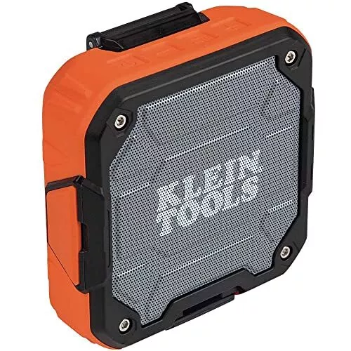 Klein Tools AEPJS2 Bluetooth Speaker, Wireless Portable Jobsite Speaker Plays