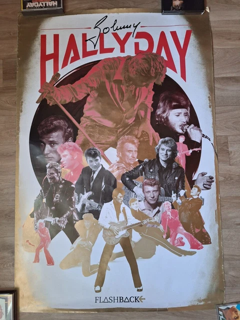 Poster Johnny Hallyday - Format 39 X 60 Cm - Neuf Sous Film - Idéal Fans