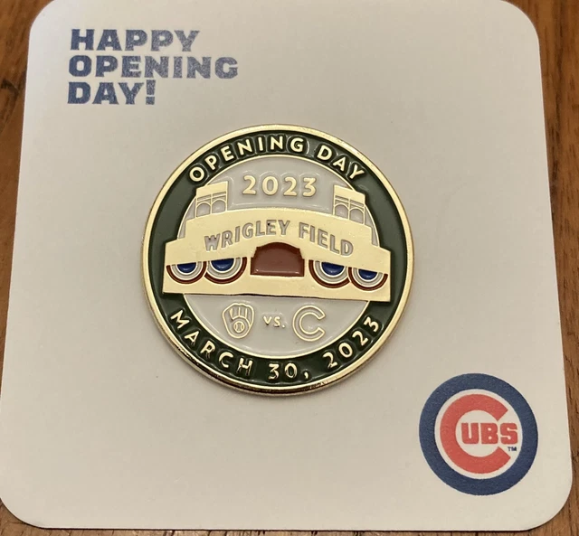 CHICAGO CUBS 2023 Opening Day Pin Wrigley Field SGA BRAND NEW 39.95