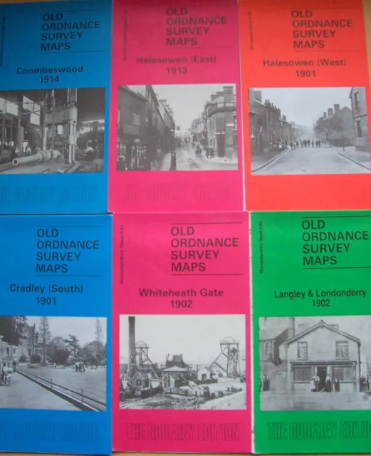 Old OS Maps The Godfrey Edition Ordnance Survey WORCESTERSHIRE x 6