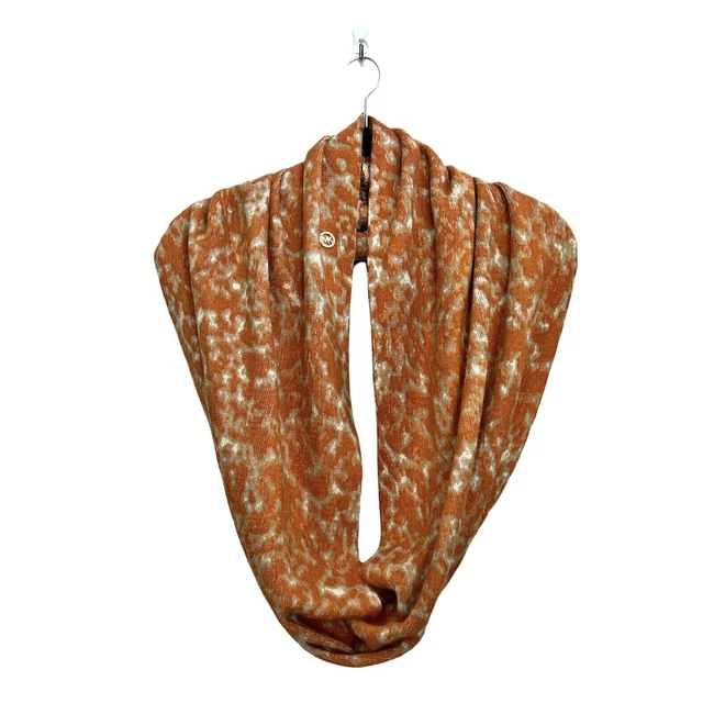 Michael Kors Size OS Soft Animal Print Infinity Scarf Designer Winter Ski EUC