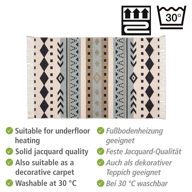 WENKO Bade Matte BERE 50x80 cm Jute Duscch Teppich Nachhaltigkeit natur Vorlage 3