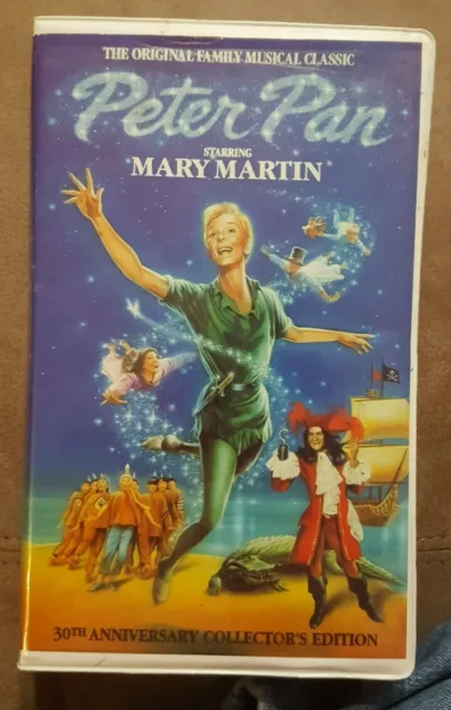 Peter Pan Starring Mary Martin 30E Anniversaire Clctrs Édition Vhs