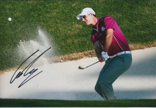 Nicolas COLSAERTS SIGNED Autograph 12x8 Photo AFTAL COA Ryder Cup GOLF WINNER