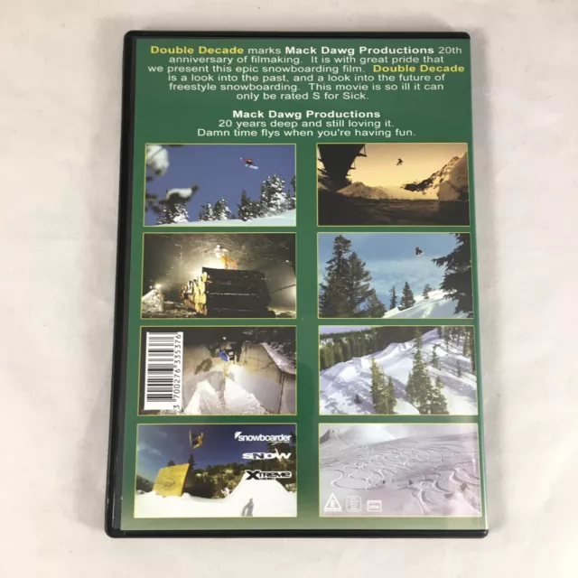 Snowboard video/movie DVD: Mack Dawg Double Decade (Forum, Foursquare) 2