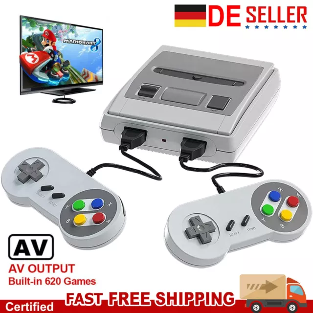 SFC Mini Retro Spielekonsole Klassische Spielekonsole 620 Spielen Gaming Console