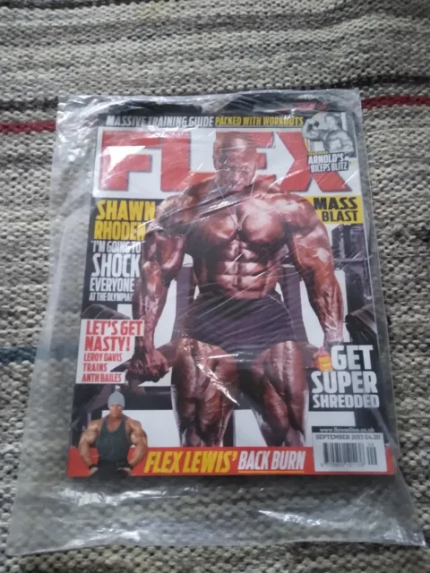 Factory Sealed Flex Bodybuilding Magazine September 2013 Shawn Rhoden Cover