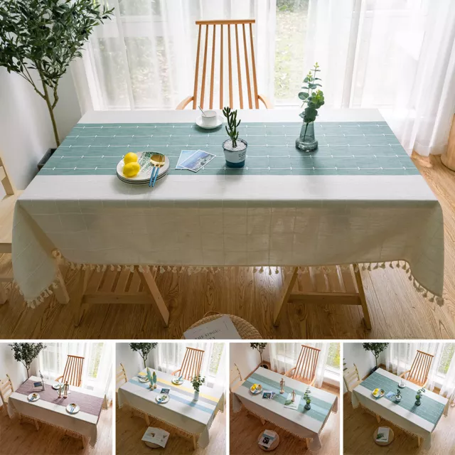 Fashion Tablecloth Cotton Linen Table Cloth Table Cloth Cover Dining Room Decor