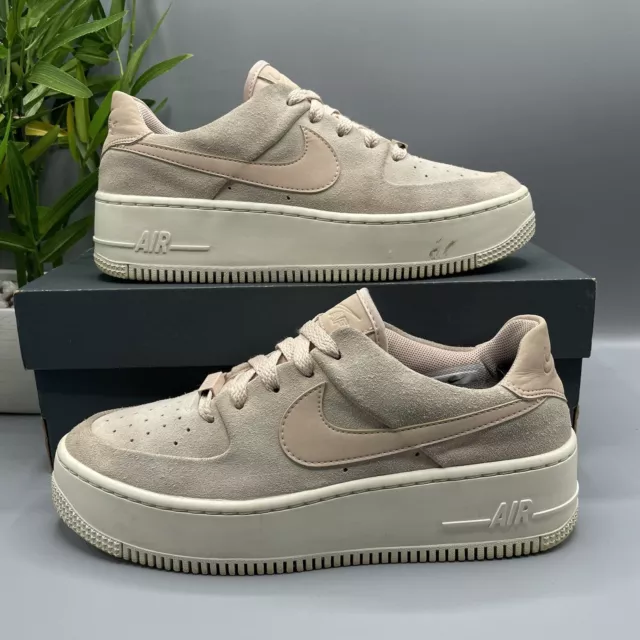 Nike beige air force 1 sage low trainers on sale