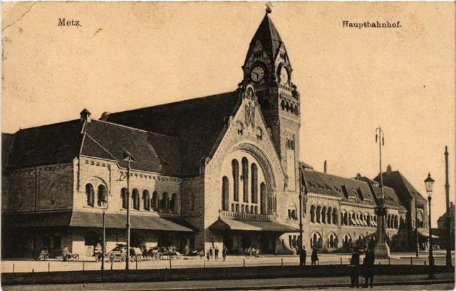 CPA AK METZ Central Station (393343)