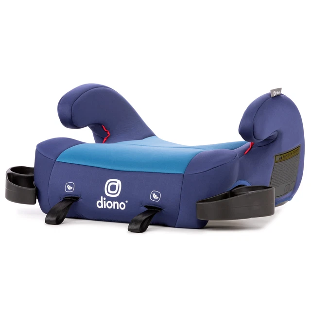 2 Latched lightweight backless belt positioning booster car seat, blue