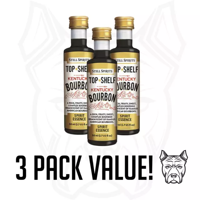 Still Spirits Top Shelf Kentucky Bourbon Spirit Essence - 3 Pack Value Free Ship