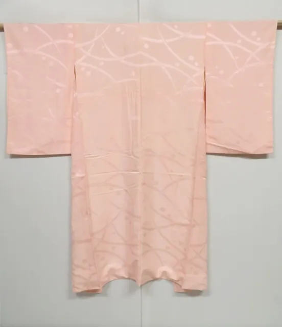 0524N05z740 Japanese Kimono Silk JUBAN Pink Shibakusa