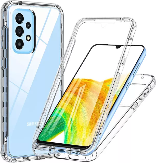 For Samsung Galaxy A14 A15 5G Case Full Body Cover + Built-in Screen  Protector