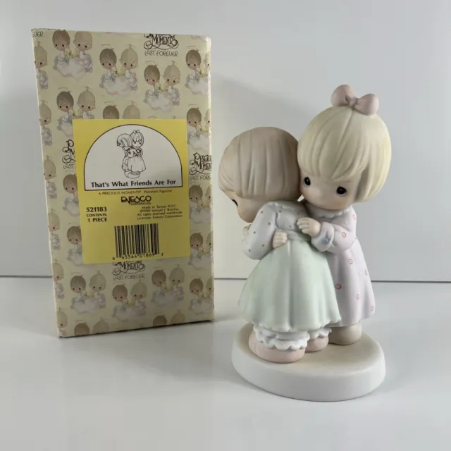 Precious Moments 1990 That's What Friends Are For 521183 Figurine With Box
