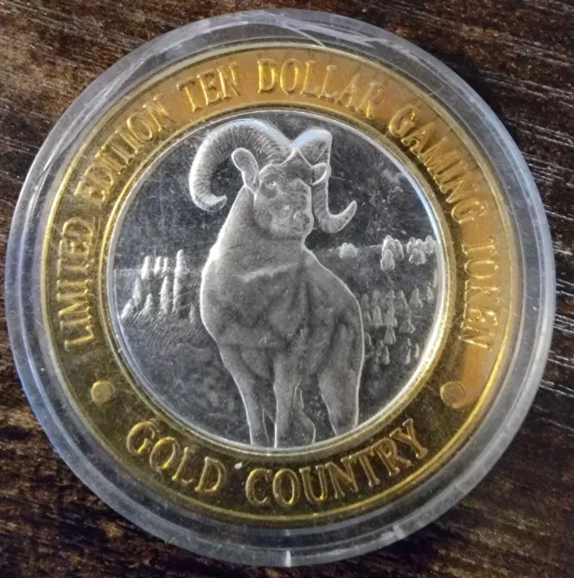 .999 Silver Strike GOLD COUNTRY Casino RAM G in capsule $10 Elko Nevada