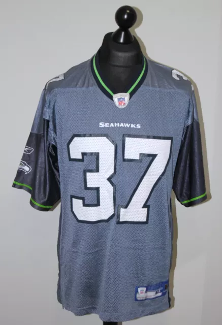 Vintage Seattle Seahawks NFL football shirt jersey #37 Alexander Reebok Size M