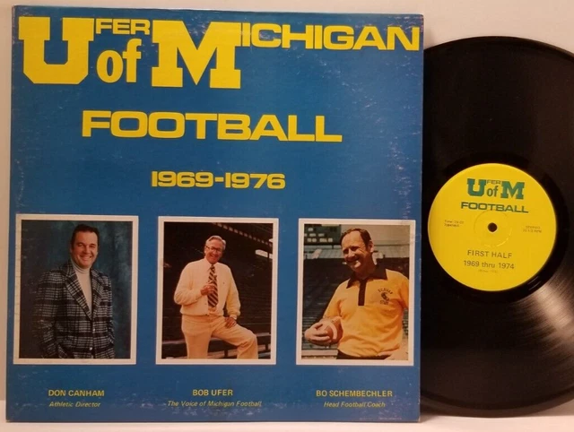 Ufer Of M Football 1969-1976 Michigan Wolverines LP - Play Tested VG+  *R7