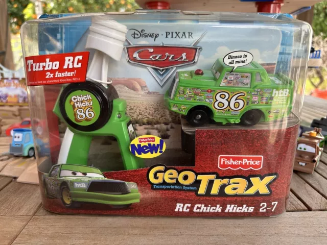 Disney Pixar Fisher Price Geotrax Super Rare RC Chick Hicks - Sealed!!