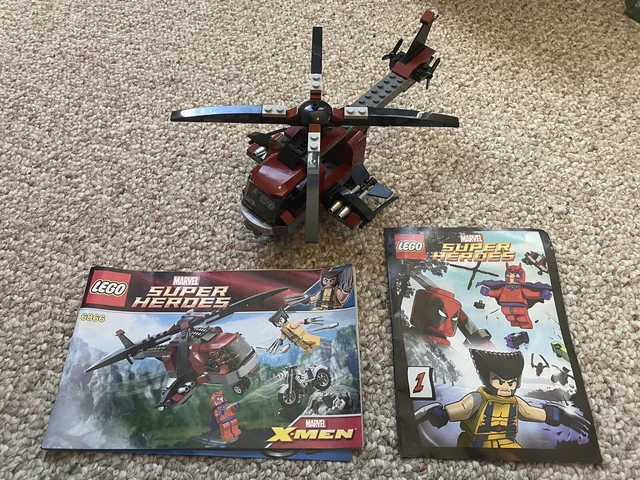 Lego Marvel 6866 Wolverine Helicopter Set No Minifigures Or Bike