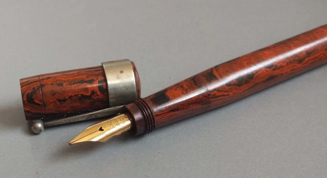 Stylo Plume Ancien Or 18K Poinçon Tête Aigle - Celluloid, Vintage, Occasion Rare