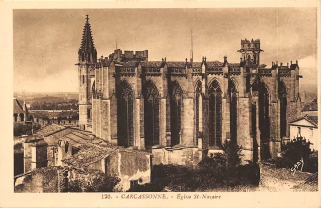 CPA CARCASSONNE Eglise St-Nazaire (143882)