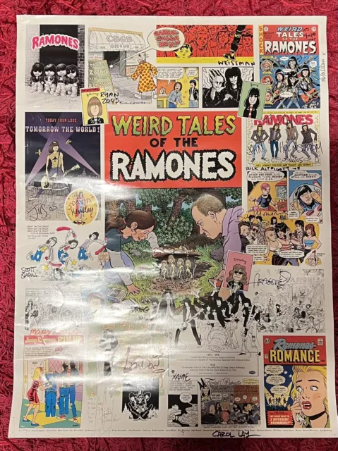 SIGNED - Weird Tales Of The Ramones Poster
