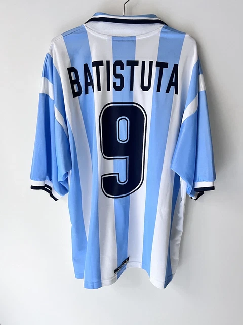 Maglia Calcio Argentina 1999-00 Batistuta Vintage Reebok XL No Match Worn