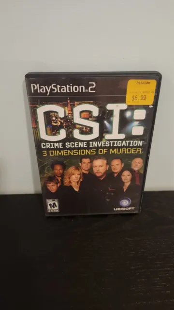 PS2 Playstation CSI : 3 Dimensions of Murder  game  CIB