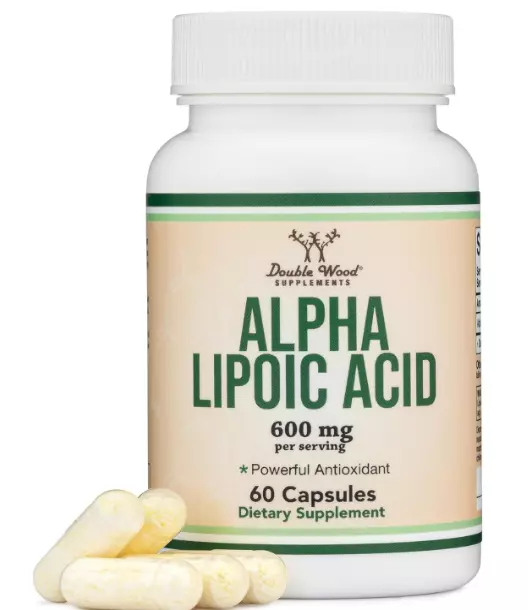 Acido Alfa Lipoico 600 Mg 60 Capsulas Pastillas Alta Calidad Puro Sin Gluten OMG