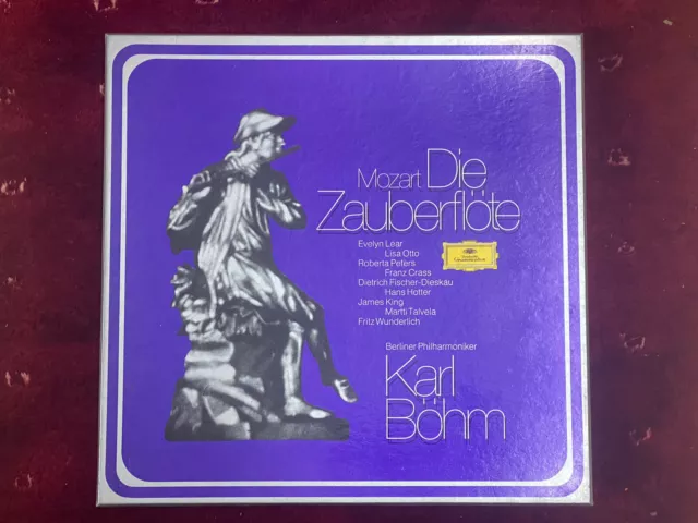 Deutsche Grammophon: W. A. Mozart: Die Zauberflöte (Lt. Karl Böhm) * 3 LP Box