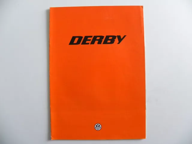Catalogue / brochure Volkswagen VW DERBY de 01 / 1979