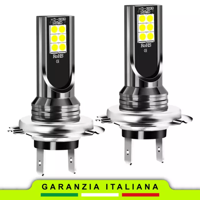 Coppia Lampadine H7 LED 6000K Luce Bianca 2 LAMPADE CANBUS per fari Auto Moto LM