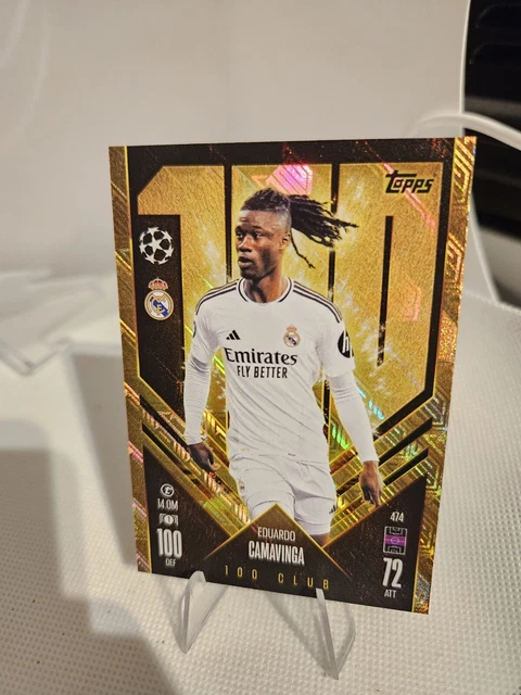 Carte De Collection Topps Déco 2024-25 Eduardo Camavinga Real Madrid - 3/5, Autographe