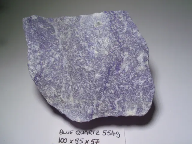 LARGE 554g Natural rough blue Quartz / DUMORTIERITE Crystal Cluster Specimen