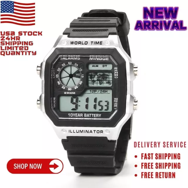 CASIO MEN'S QUARTZ Multifunction Silver-Tone Bracelet 42mm Watch