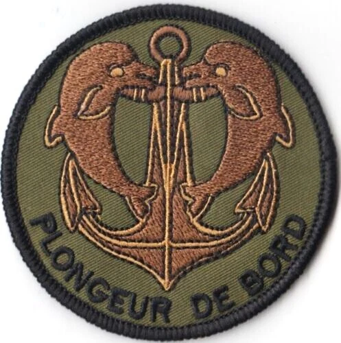 Patch Marine Nationale Original - Écusson Scratch 90mm - A Mon époque Porté à Bord